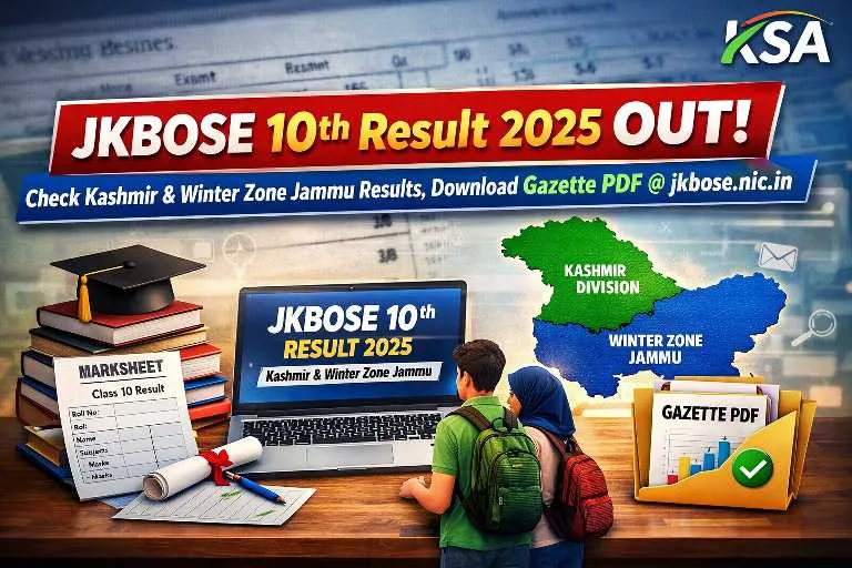 JKBOSE 10th Result 2025 Out: Check Kashmir & Winter Zone Jammu Results, Download Gazette PDF @ jkbose.nic.in